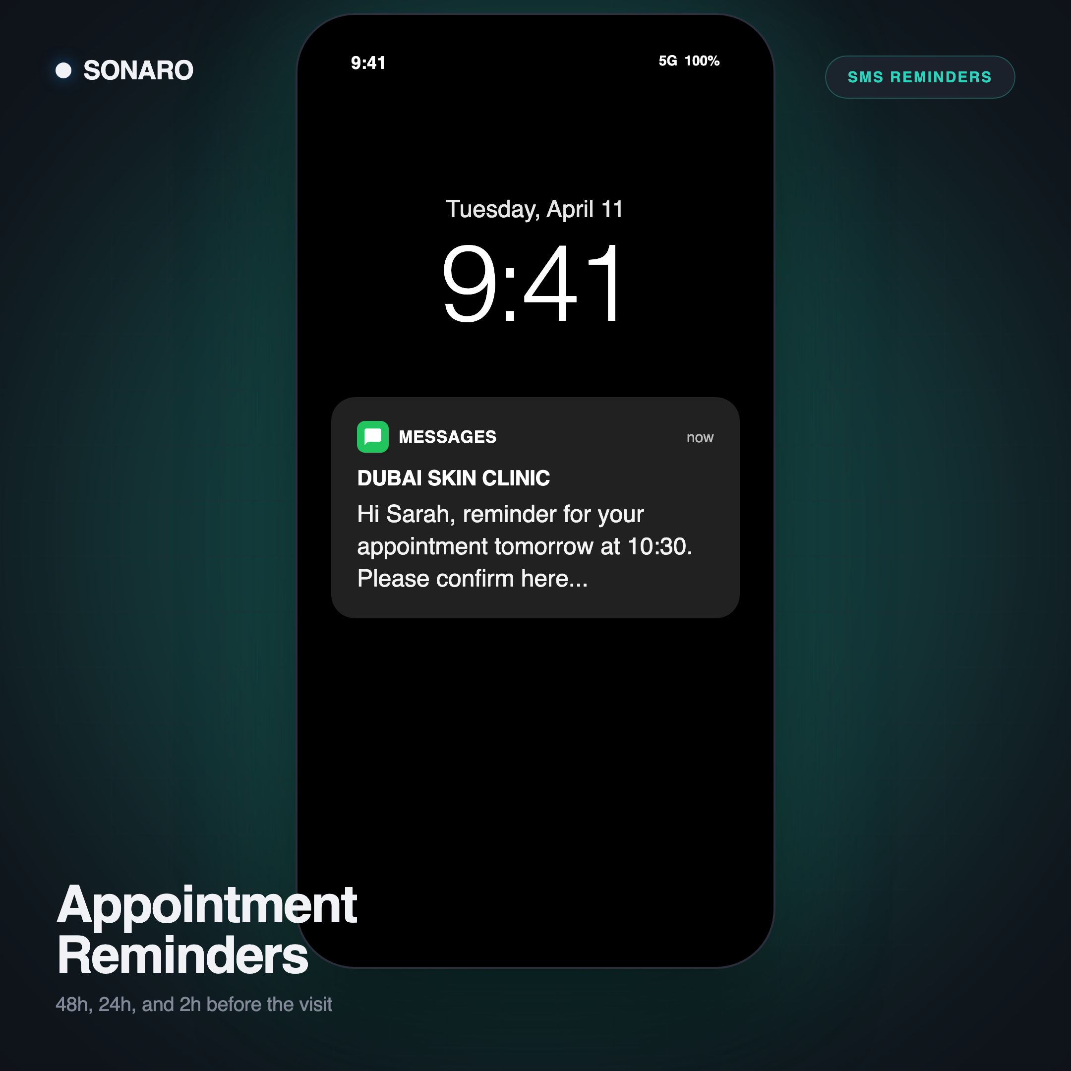 Promemoria Appuntamenti in use on an iPhone