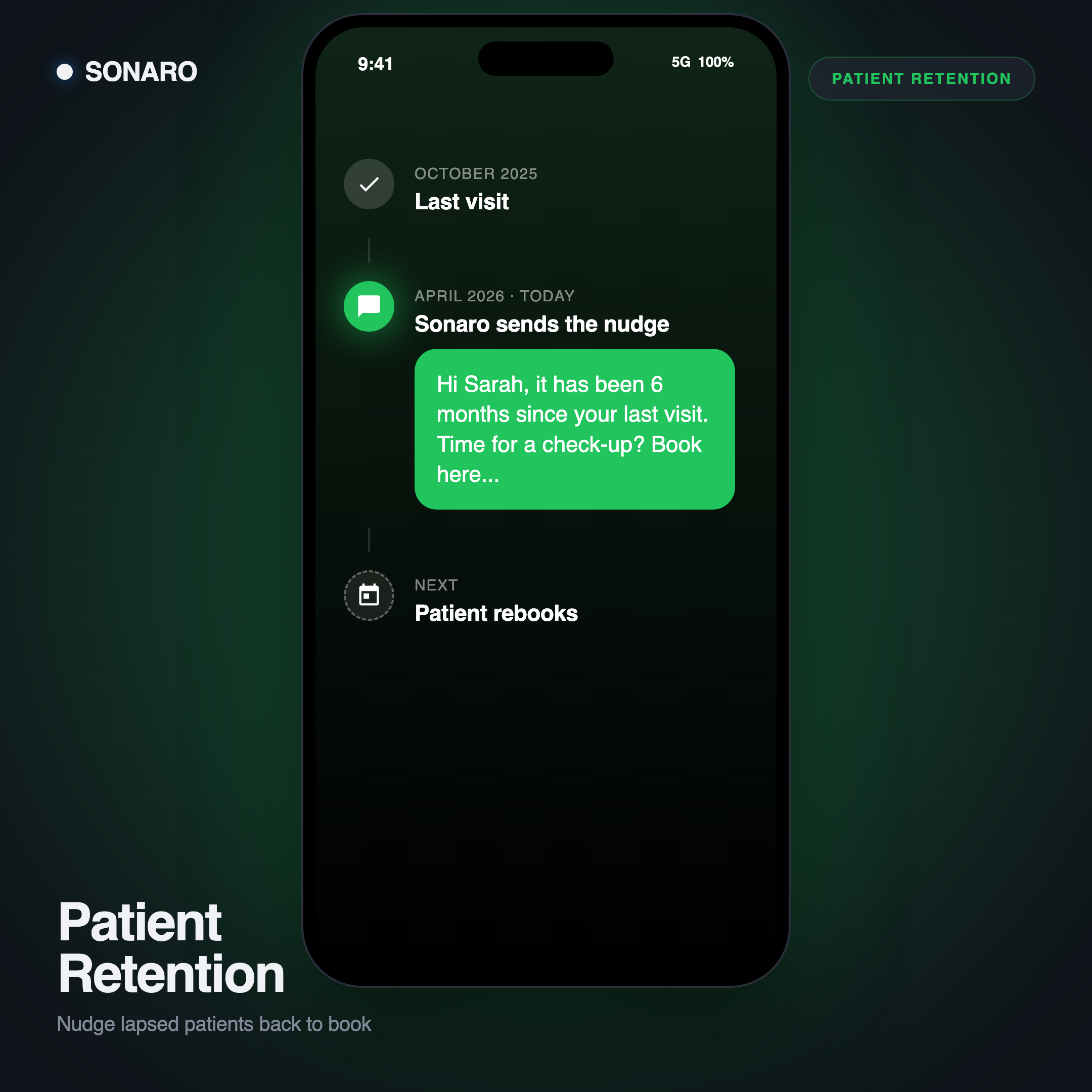 Riattivazione Pazienti in use on an iPhone